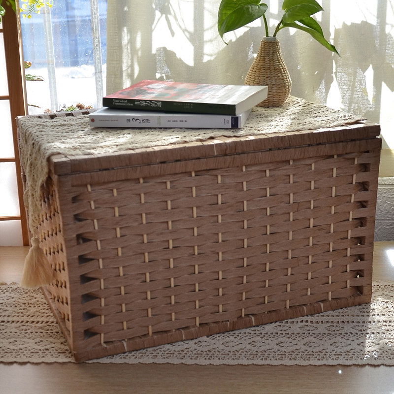 北欧草藤编收纳箱储物箱大号有盖衣服玩具收纳盒抽屉式衣柜整理箱,收纳整理,收纳箱,淘宝优惠券,粉丝福利购,淘宝优惠卷