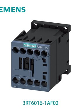 西门子(SIEMENS)3RT系列 交流接触器 3RT6016-1AF02 110VAC 9A 3P