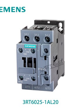 西门子(SIEMENS)3RT系列交流接触器 3RT6025-1AL20 230VAC 17A 3P