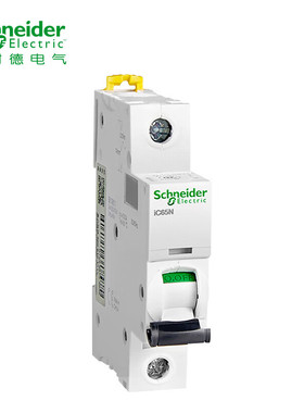 施耐德空气开关A9系列小型断路器 1P单级 D型6A IC65N 1P D6A