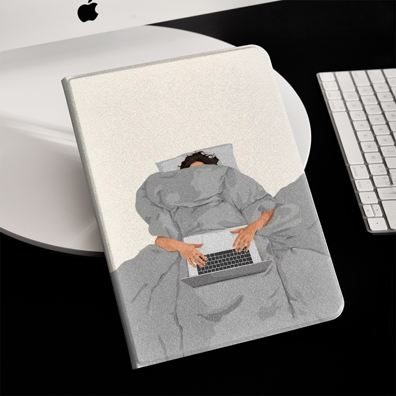 我想要的生活ins风ipad保护套2024带笔槽款10.2平板壳mini6全包防摔12.9寸air6适用于苹果ipadpro11寸