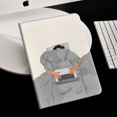 我想要的生活ins风ipad保护套2024带笔槽款10.2平板壳mini6全包防摔12.9寸air6适用于苹果ipadpro11寸