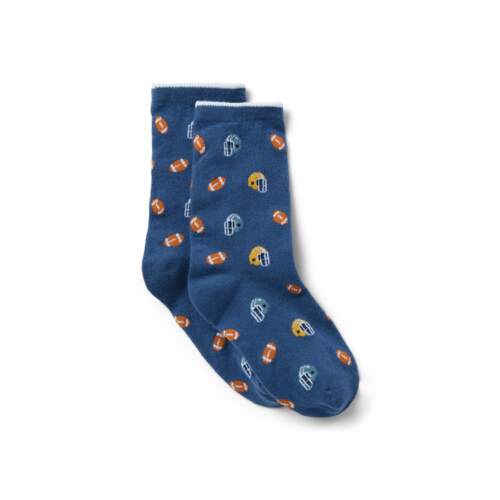 JANIEANDJACK男童橄榄球袜