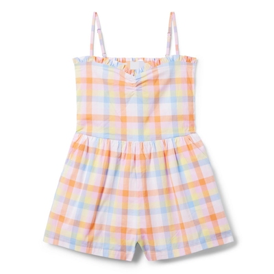 JANIEANDJACK女童纯棉连身短裤