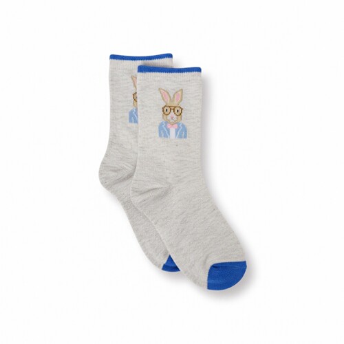 JANIEANDJACK童西装兔子袜