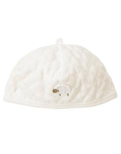 JANIE JACK加厚白色菱形格绵阳图案男女宝宝婴儿秋冬帽保暖帽 AND