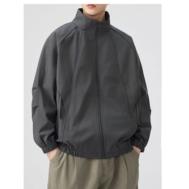 美式工装飞行员外套男款春秋冬季新款高街潮牌百搭休闲设计感夹克