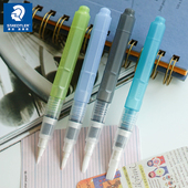 德国施德楼 初学者美术生水粉丙烯颜料调色笔 949大容量储水毛笔书法笔彩铅固体水彩伴侣圆头平头自来水笔套装