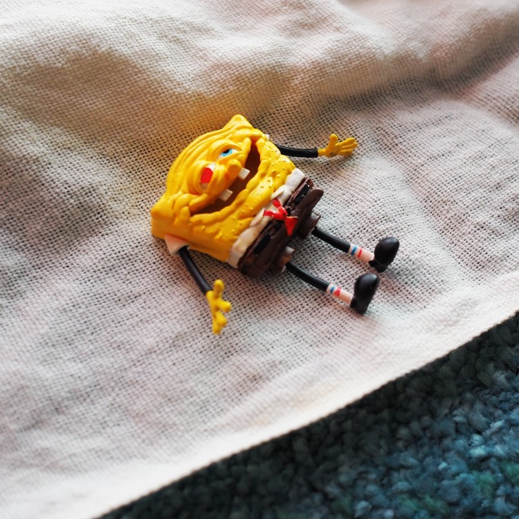 SCL|独家自制猥琐海绵宝宝耳饰925银针立体个性原创设计耳环高级,饰品/流行首饰/时尚饰品新,耳钉,淘宝优惠券,粉丝福利购,淘宝优惠卷