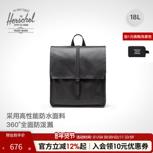 Herschel 25新品新升级防雨CITY学院风男女双肩包书包18升通勤包