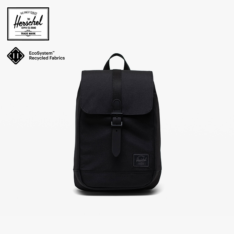 Herschel纯黑色系斜挎包