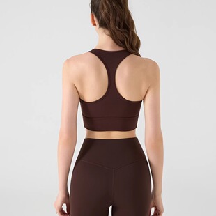 裸感运动内衣女工字美背健身美背瑜伽背心防震显瘦运动文胸瑜伽服