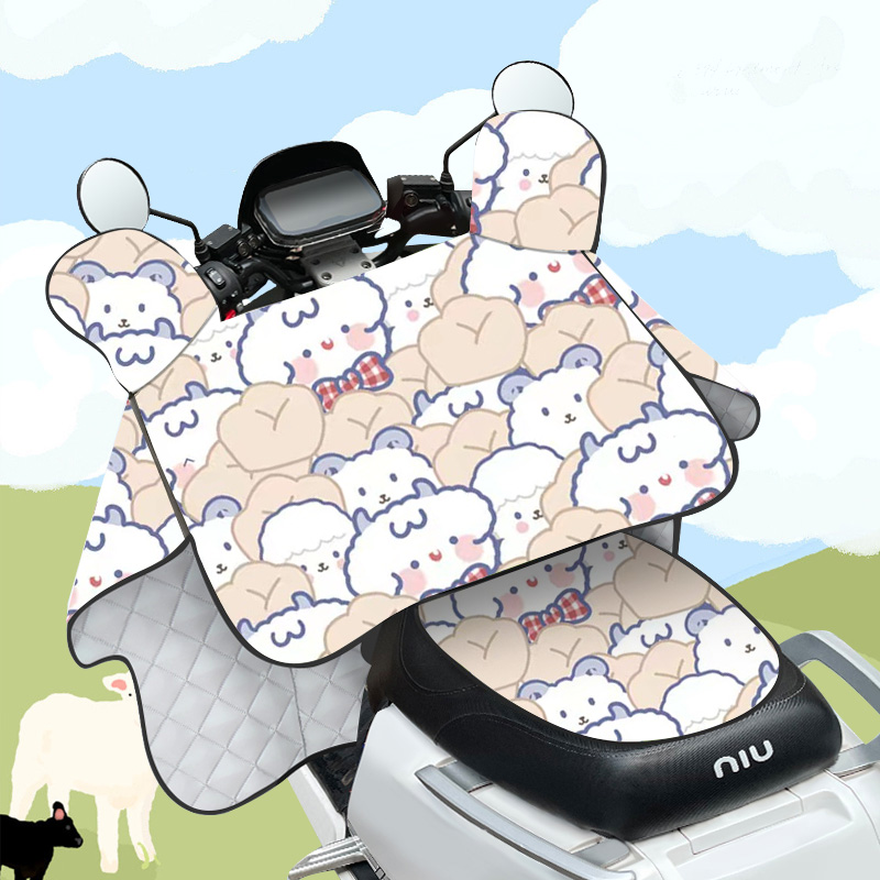 防晒挡风夏薄款可爱图案2023新款