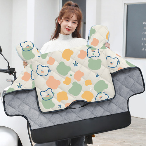 电动摩托车挡风被四季通用防风罩