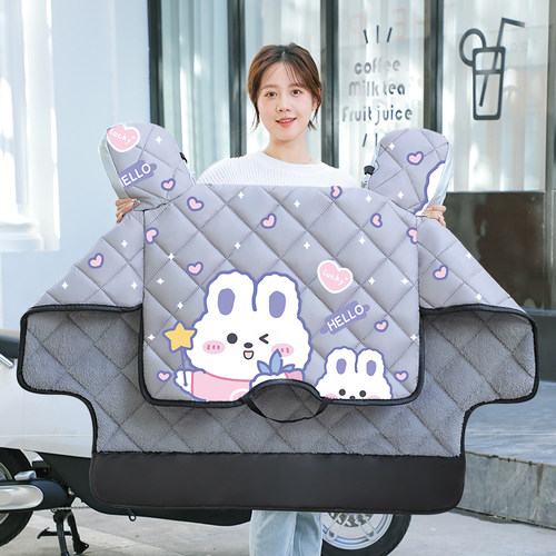 电动车挡风被冬季加绒防雨防水