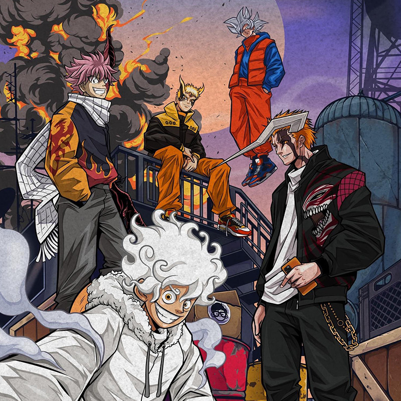 动漫联名iphonex苹果14华为p60art玻璃mate50适用nova9海贼王路飞iqoo