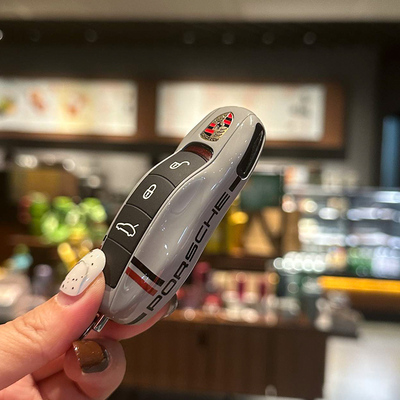 季拾保时捷卡宴套改装饰钥匙壳