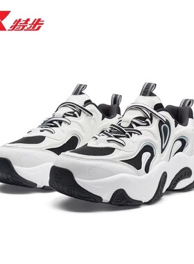 特步女鞋atomo fafa联名花瓣鞋3.0秋季新款厚底增高休闲鞋运动鞋