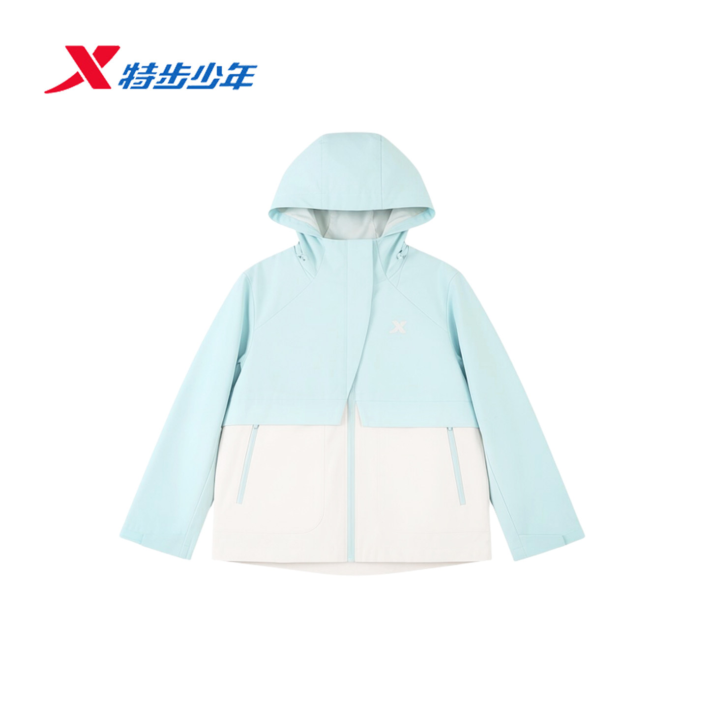 特步儿童保暖风衣秋季新款女中大童户外休闲运动外套674324334527