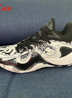 特步鏖战3TD篮球鞋男2025春季新款实战耐磨减震球鞋975119120013