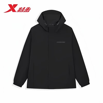 【商场同款】特步防晒冲锋衣男2026春夏季新款薄款休闲衣运动外套