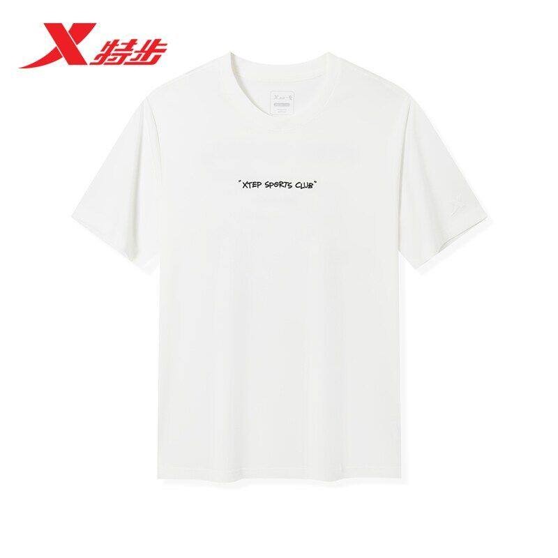 特步圆领短袖T恤男2026夏新款冰丝吸汗速干运动上衣974229010131