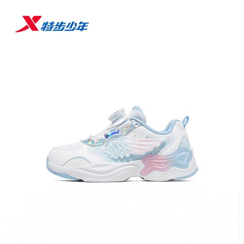 特步翅膀鞋 | 儿童运动鞋秋新款皮面舒适防滑休闲鞋674314323006