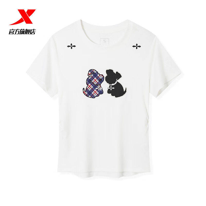 特步短袖T恤女2026夏季新款速干透气亲肤运动半袖短T974228010381