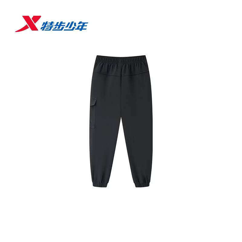 特步儿童运动裤男小童2026春季新款保暖束脚休闲长裤674125513215