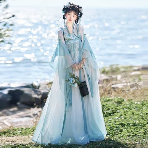 唐制宋制汉服女诃子裙大袖衫