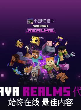 我的世界 Minecraft Java 领域服 正版Realms服务器代购 超强性能