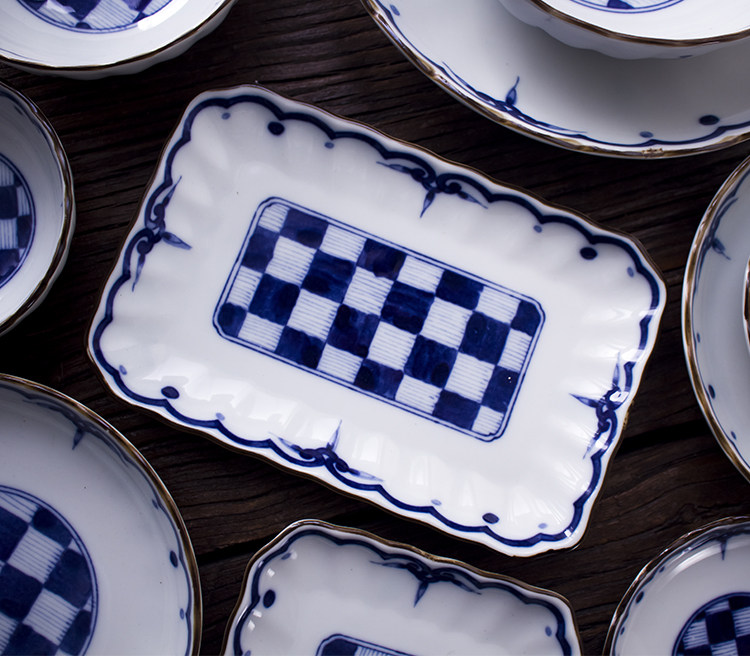 清货特价吉祥小纹日本美浓烧市松圆盘家用汤面碗米饭碗菊形波浪边,餐饮具,盘,淘宝优惠券,粉丝福利购,淘宝优惠卷