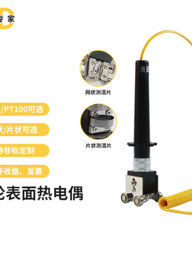 WRNM-201/PT100滚轮滚筒轴承测温探头表面热电偶温度传感器KPT100