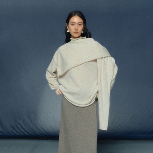 月泠泠YUELINGLING 「清越」毛织围巾毛衣