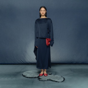 月泠泠YUELINGLING 「涧月」A摆不对称飘片半裙