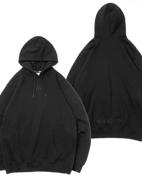 现货 MASTERMIND JAPAN X new era MMJ 黑色刺绣骷髅logo帽衫卫衣