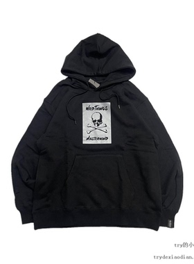现货 MASTERMIND JAPAN X WILD THINGS mmj 帽衫卫衣 3m反光logo