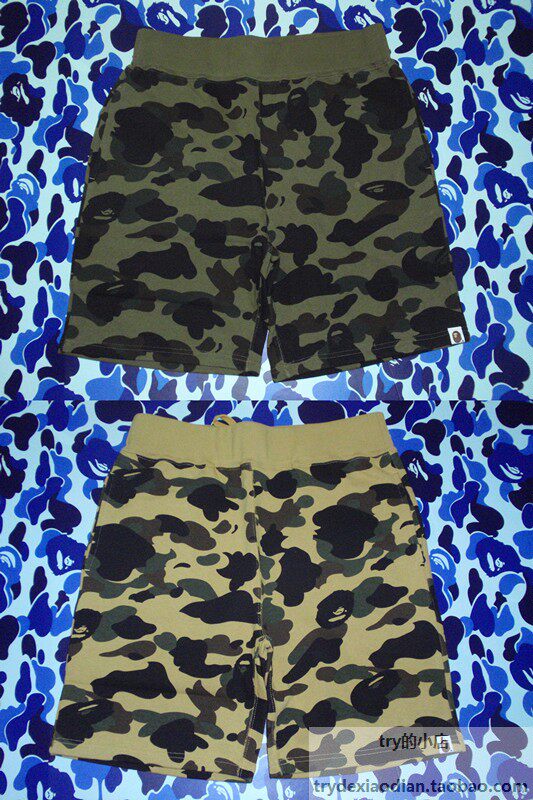 现货 BAPE 1ST CAMO SWEAT SHORTS 黄 绿迷彩 棉短裤 中裤 男款|msdalam kategori Pakaian Lelaki, seluar santai - dari Buy2taobao.com untuk memberikan perkhidmatan ejen Taobao profesional membeli