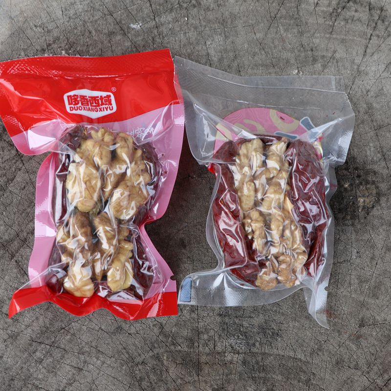 红枣夹核桃仁500g包邮大枣和田大枣夹纸皮核桃抱抱果零食新疆特产