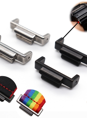 金属改装头适配卡西欧表带16mm转换22mm改装尼龙硅胶表带DW5600