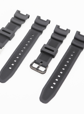 适用卡西欧表带SGW100系列男手表带3157 SGW-100黑色树脂橡胶表带
