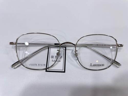 Latemon/浪特梦眼镜架 复古简约网红金属超轻光学配镜镜框 L52379