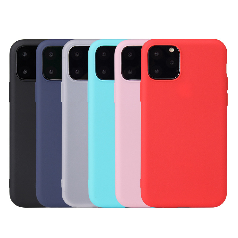 适用iphone11手机壳磨砂保护套12XSmax苹果13proTPU糖果色软壳