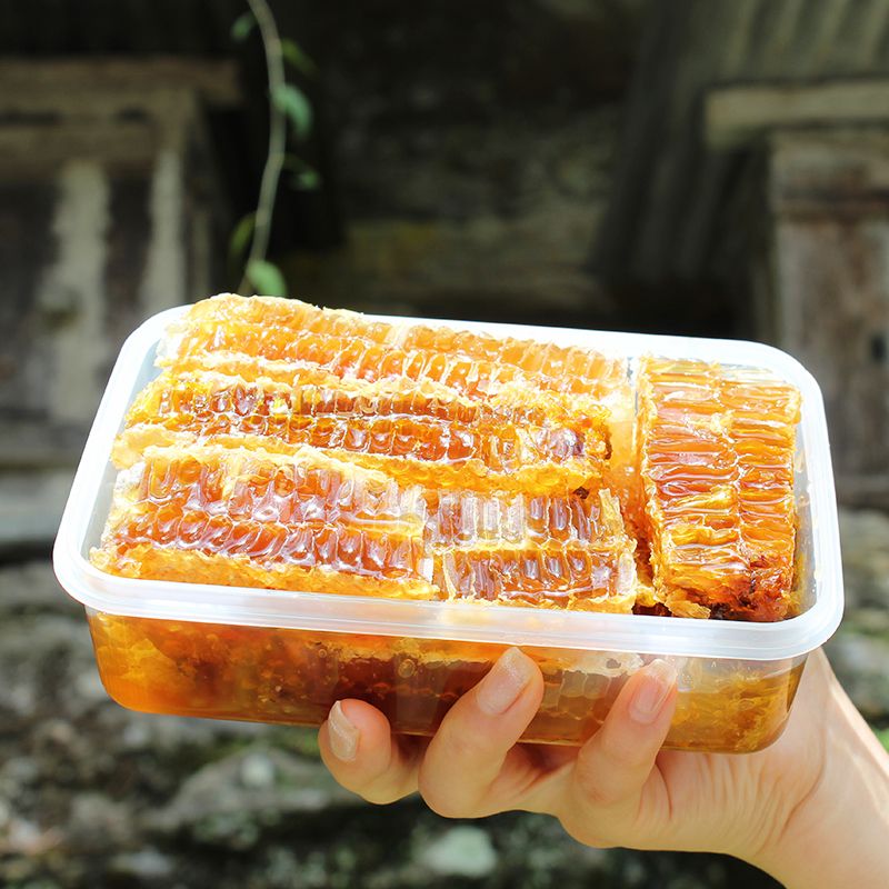 神农架土蜂巢 深山蜂巢蜜 野生土蜂蜜 518g