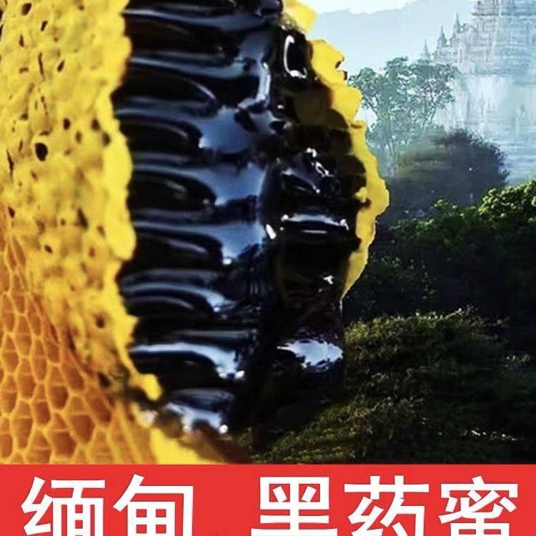 云南蜂蜜野生蜂巢蜜米团花黑蜂蜜纯天然悬崖食用蜂巢纯蜂蜜面膜