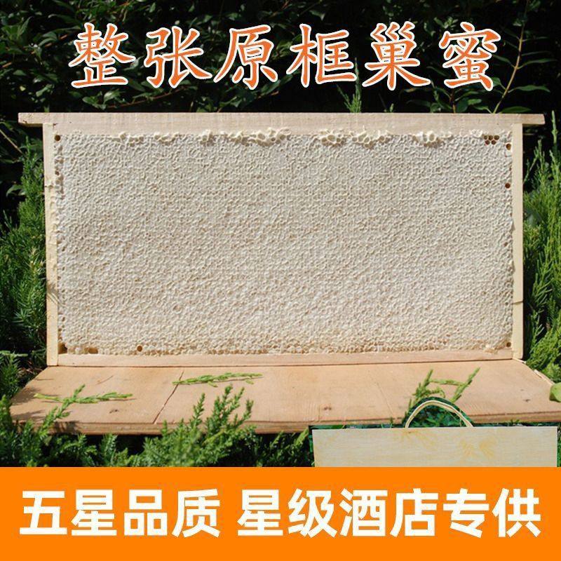 整张蜂巢蜜6斤蜂巢蜜礼盒装整板蜂巢蜜原框巢蜜带框蜂巢蜜礼品1斤