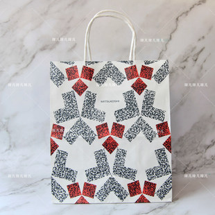 日本现货MITSUKOSHI三越百货免税店购物袋礼品袋纸袋手提礼品包装