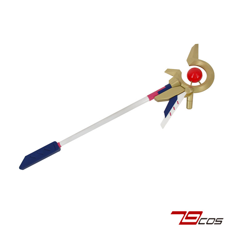 79COSPLAY魔法少女奈叶高町奈叶烈日之心手杖精品道具定做0069