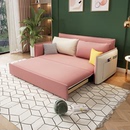 多功能可折叠两用实木储物小户型客厅伸缩床双人 简约沙发床网红款