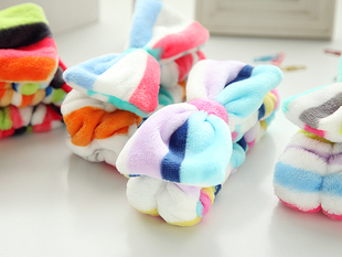 束发带048 蝴蝶结双层加厚天鹅绒洗脸运动松紧发箍 满 包邮